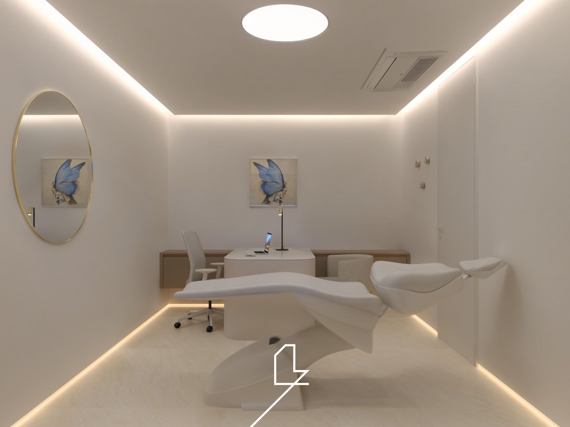 Projeto da nova Perfektion: sala de fisioterapia